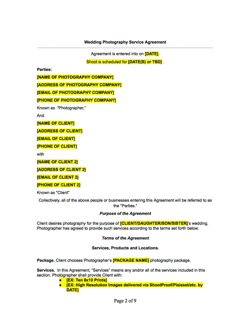 Photography Bundle - The Contract Shop™