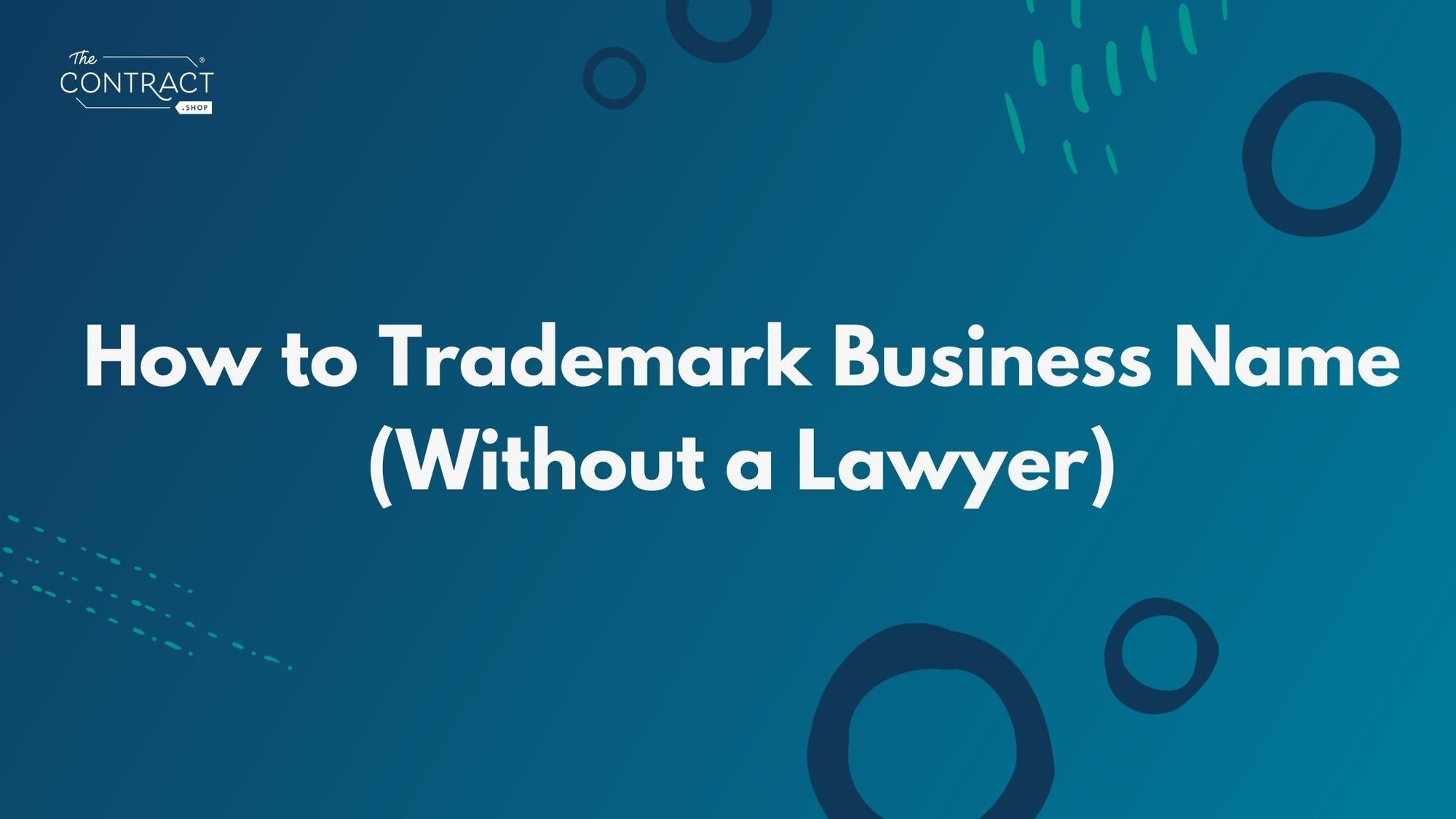 How to Trademark Your Business Name (Without a Lawyer)