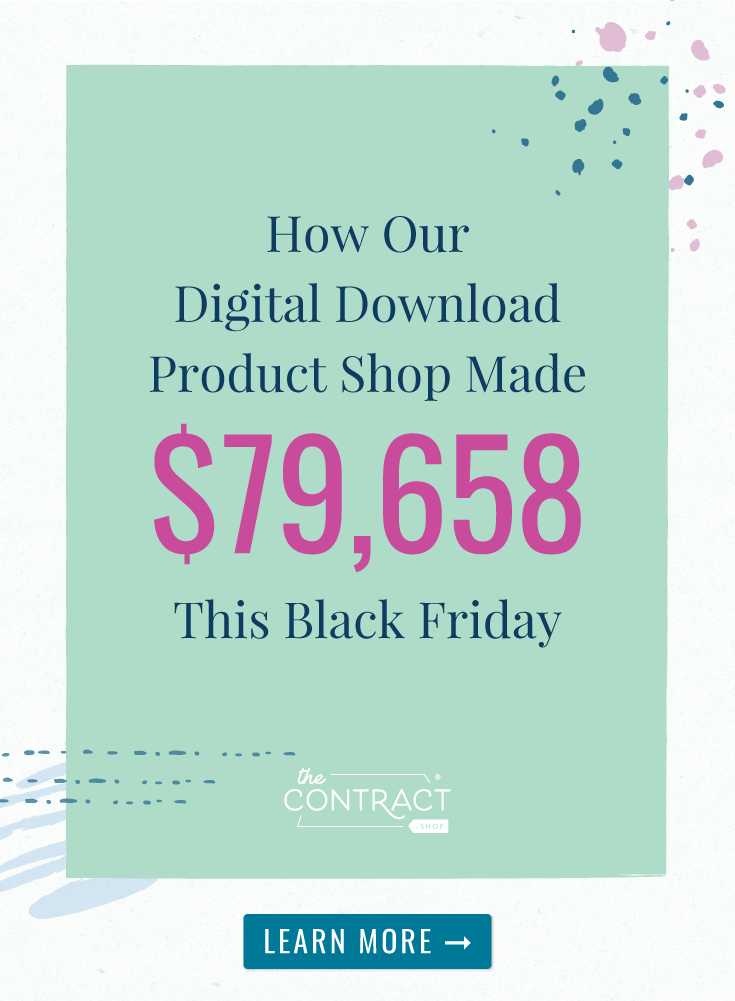 how our digital download product shop made $79,658 this black friday