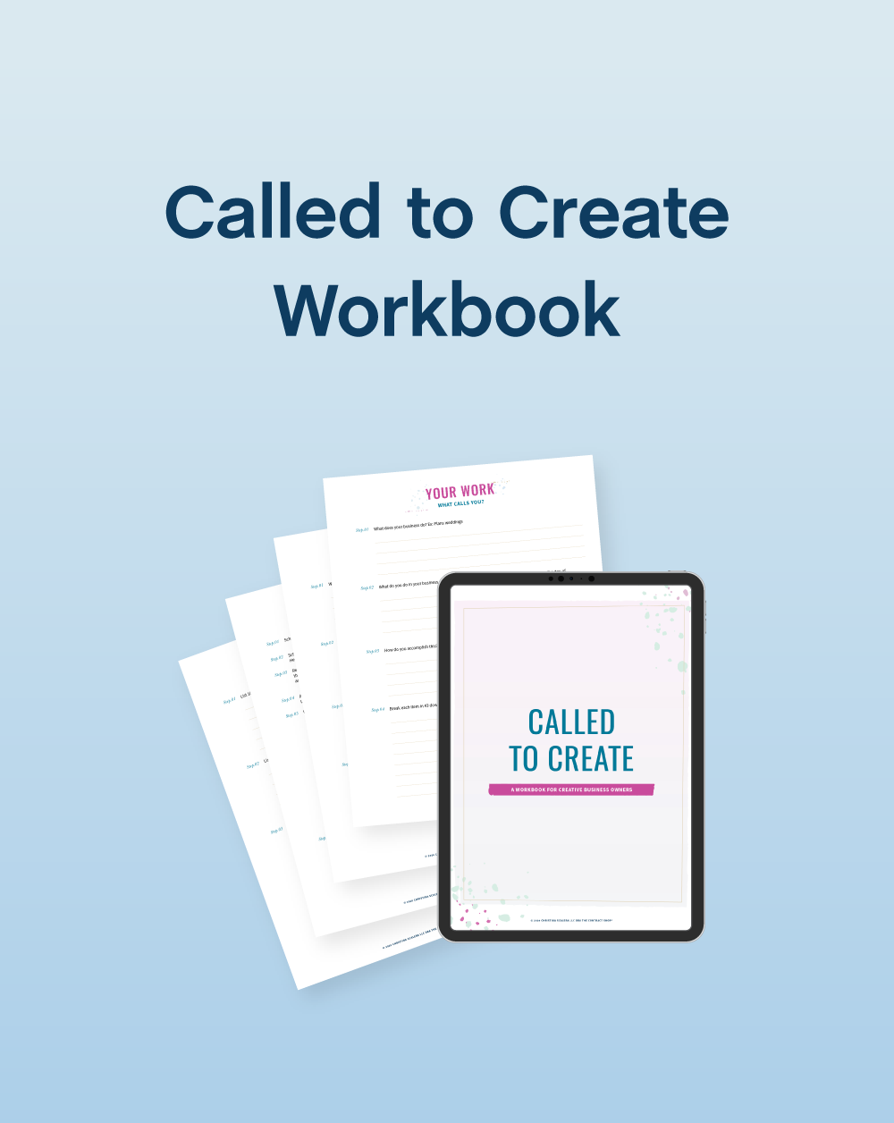 Called to Create Workbook - The Contract Shop®