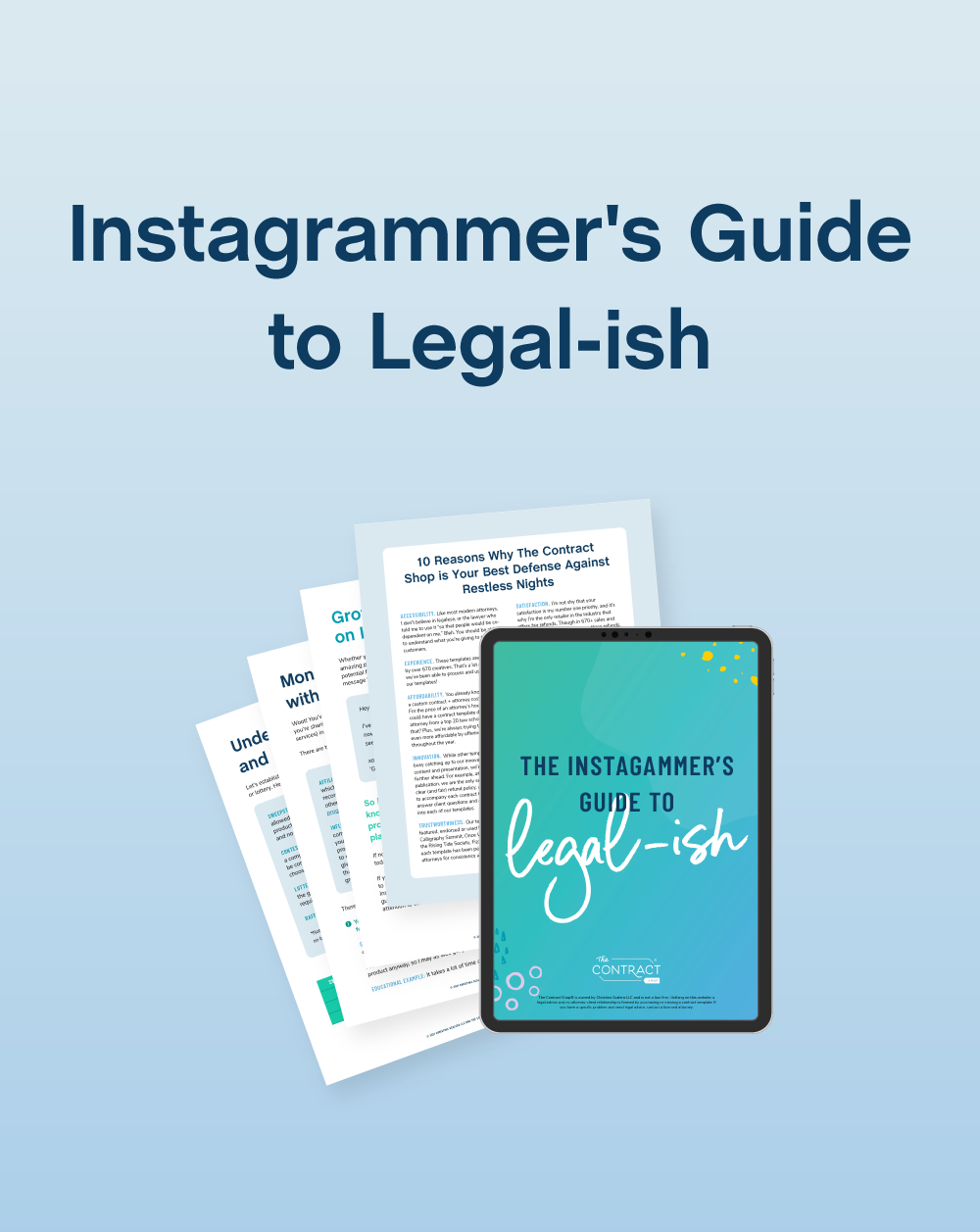 Instagrammer's Guide to Legal-ish - The Contract Shop®