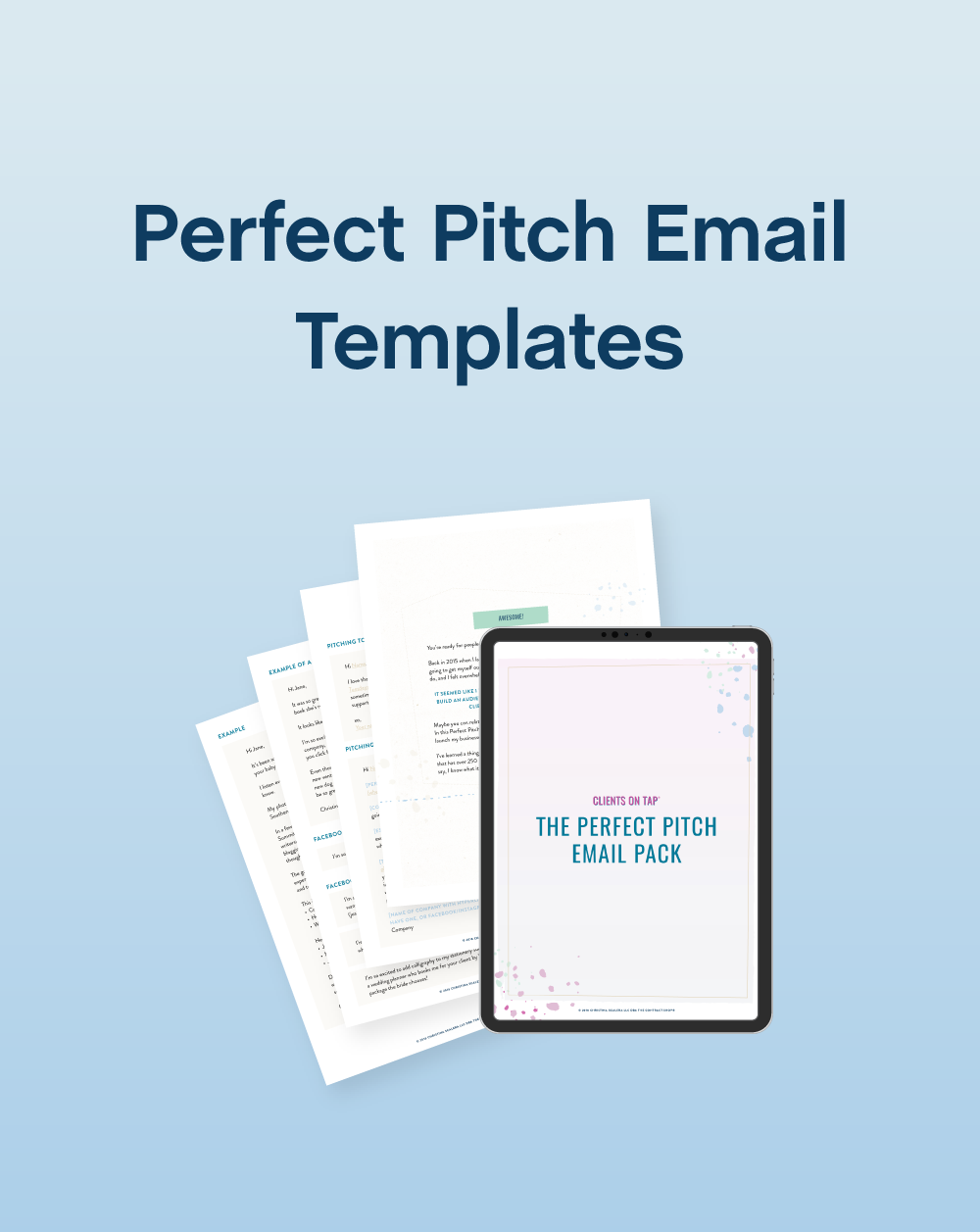 Perfect Pitch Email Templates - The Contract Shop®