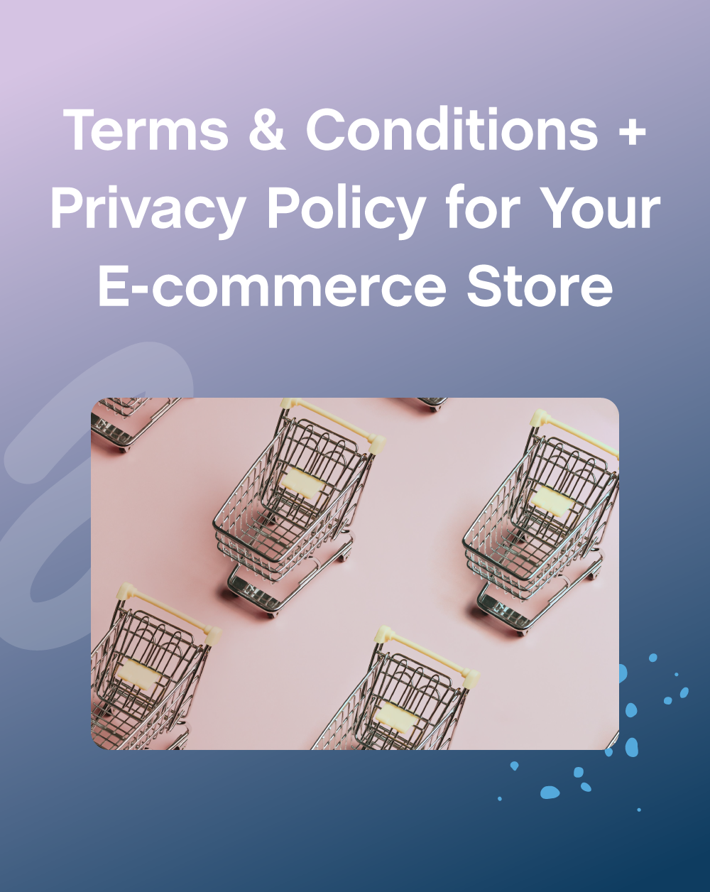 Terms &amp; Conditions + Privacy Policy for Your E-commerce Store 