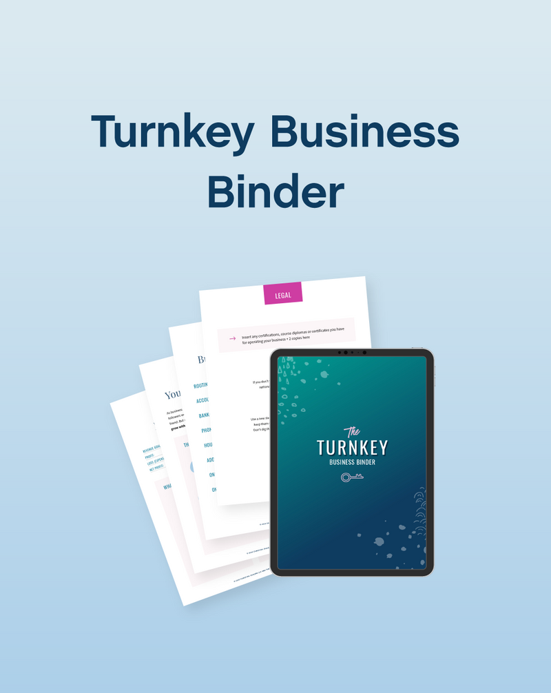 Turnkey Business Binder - The Contract Shop®